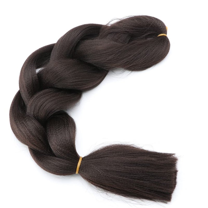 Sharopul Original Jumbo Braids Hair Extension 3pcs Pure Black Color 24inch 100g/pc For Twist Box Braiding Hair (4#) - Image 4
